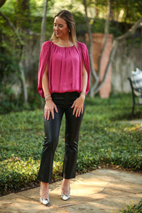 Grecian Pleated Blouse