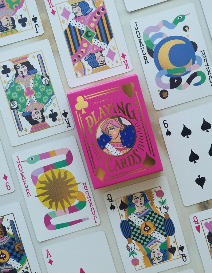Neon Royals Playing Cards