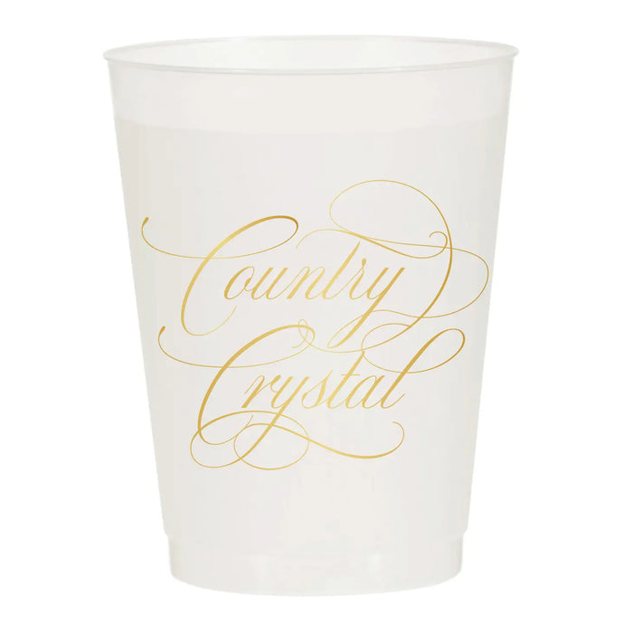 Country Crystal Frosted Cups