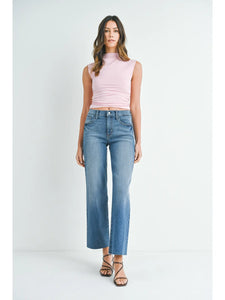 Slim Palazzo Scissor Cut Denim