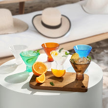 Load image into Gallery viewer, Beaded Shatterproof Martini Glass