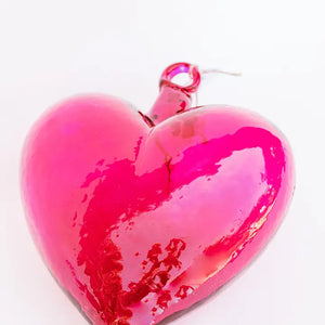 Medium Blown Glass Heart