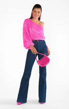 Load image into Gallery viewer, Mumu Party Pink Sequin Top