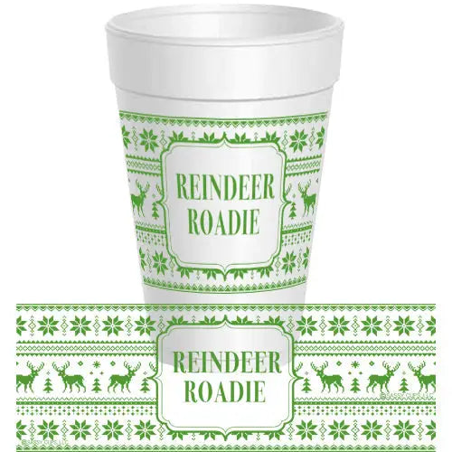Reindeer Roadie Foam Cups