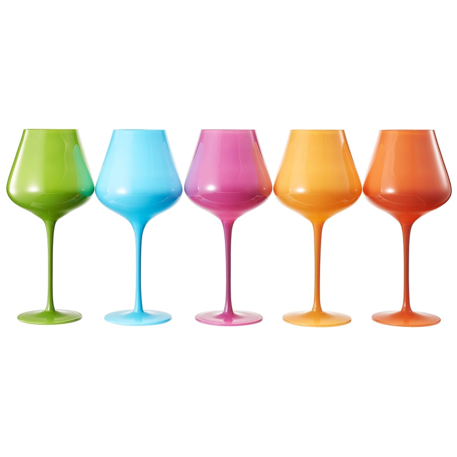 Multi Color Wine Glasses