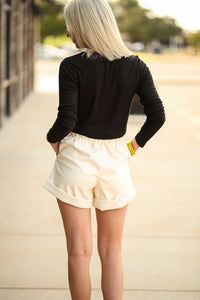 BuddyLove Peyton Shorts- Cream