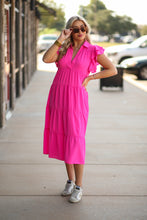 Load image into Gallery viewer, Off To The Races Dress - Hot Pink