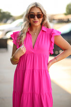Load image into Gallery viewer, Off To The Races Dress - Hot Pink