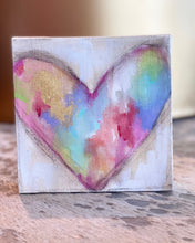 Load image into Gallery viewer, S. Swanson Canvas Mini Heart 6x6