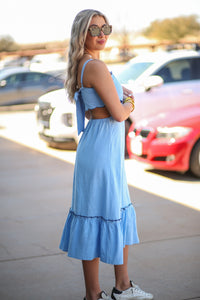 Beauty in Blue Dress