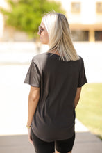 Load image into Gallery viewer, Leave It To The V-neck- Graphite