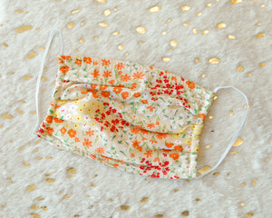 Mask - Peach Floral