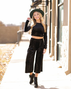 Vixen Velvet Crop Top