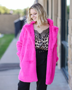 Diana Hot Pink Coat