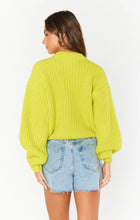 Load image into Gallery viewer, Mumu Bailey Lime Knit Sweater