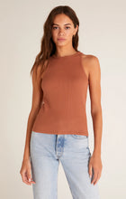 Load image into Gallery viewer, ZS Janice High Neck Tank - Vintage Brown