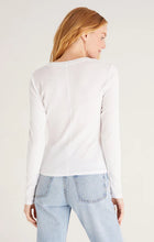 Load image into Gallery viewer, ZS Sirena Rib Tee - White