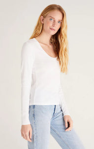 ZS Sirena Rib Tee - White