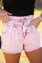 Load image into Gallery viewer, Grape Therapy Denim Shorts