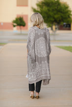 Load image into Gallery viewer, Grey Lotus Kimono