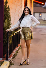 Load image into Gallery viewer, Caught In The Spotlight Skort - Gold
