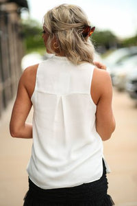 Business As Usual Tank- White